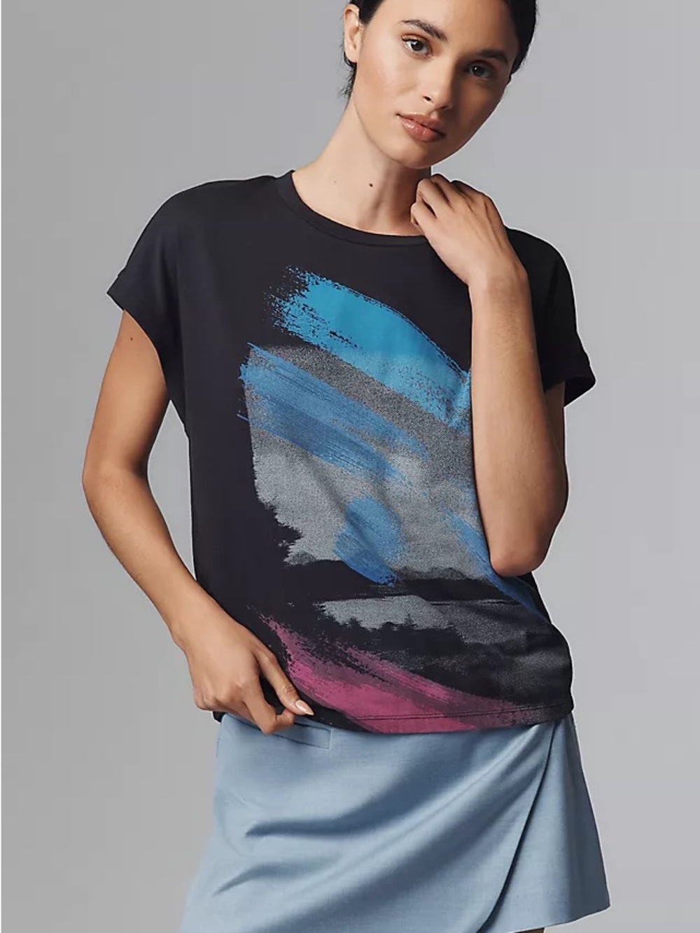 Nwot Anthropologie graphic muscle tee
